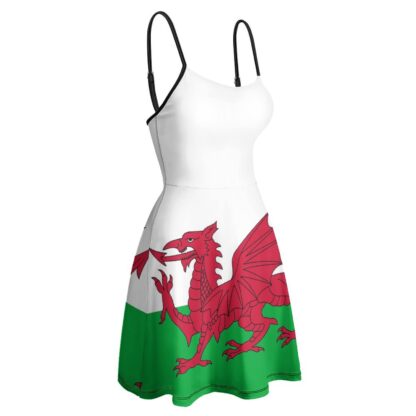 Women’s Welsh Flag Sling Dress - Image 3