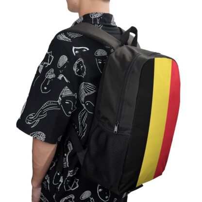 Belgian Flag Vintage Backpack - Image 2