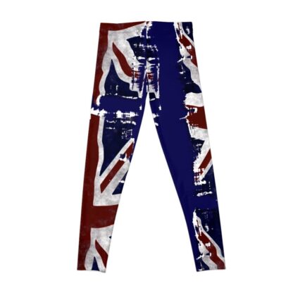 Union Flag Patterned Leggings for Women - Image 2