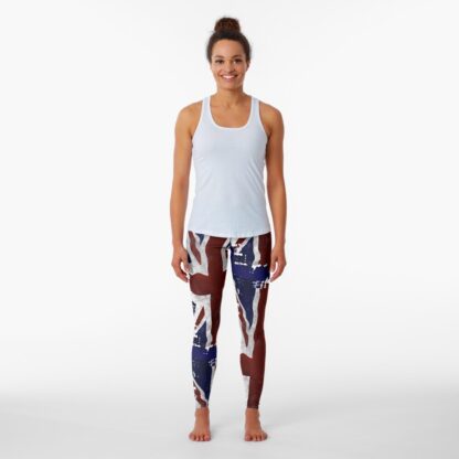 Union Flag Patterned Leggings for Women - Image 3