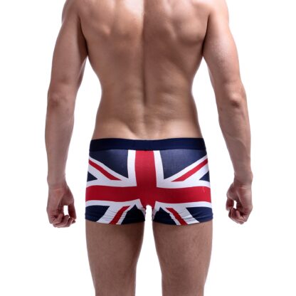 Men’s Cotton Boxer Shorts with UK Flag Print - Image 4
