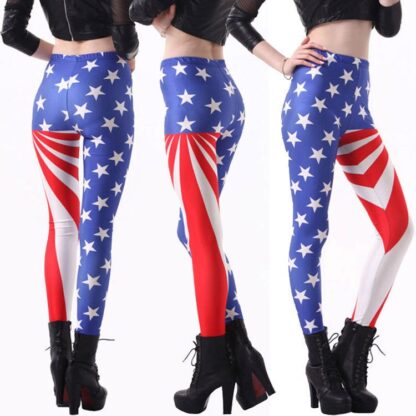 Girl's USA Flag Leggings