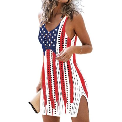 American Flag Slit Dress - Image 3