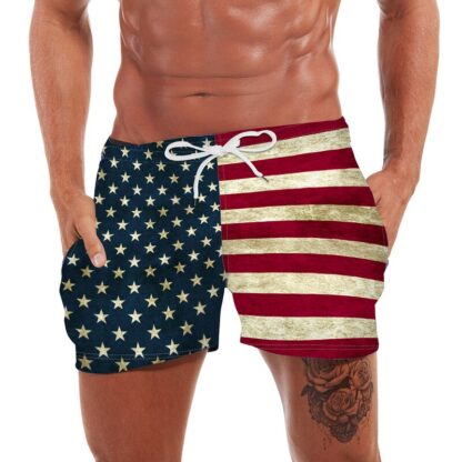 USA Flag Sports Shorts - Image 2