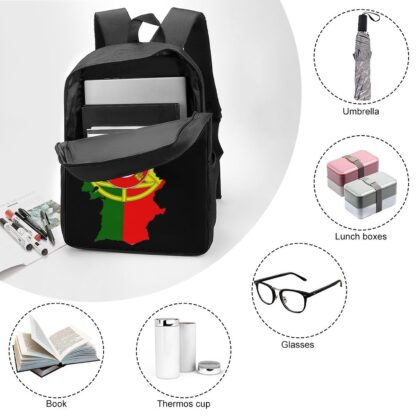 Portugal Flag Map Backpack - Image 4