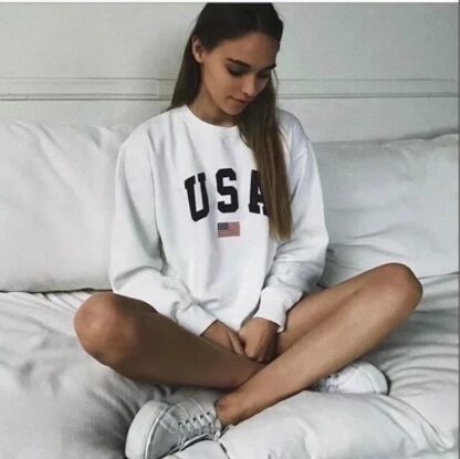 USA Flag Sweatshirt - Image 2