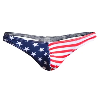 American Flag Thongs for Men