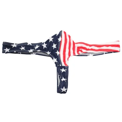 American Flag Thongs for Men - Image 2